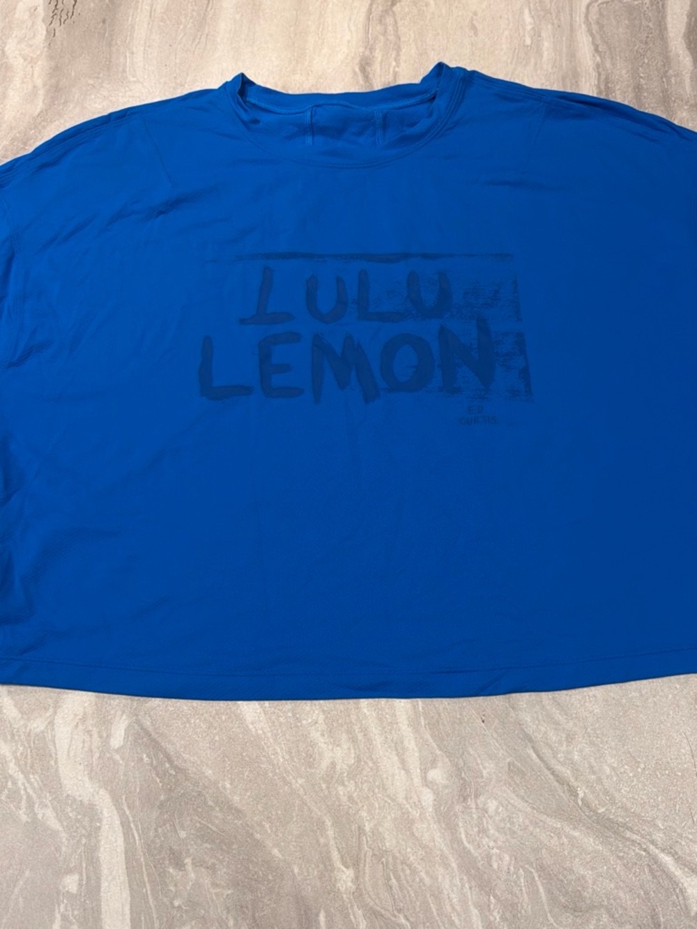 lululemon athletica womens Blue Logo Tee
